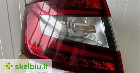 Nuotrauka: Škoda Rapid automobilio galinis žibintas