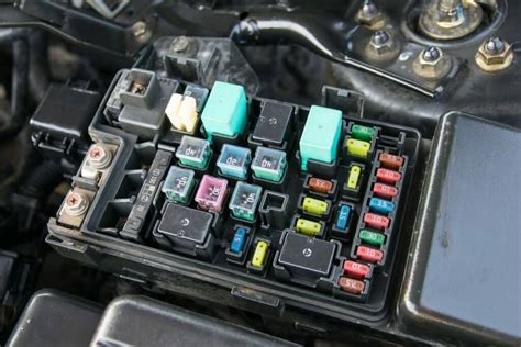 Automobilio saugiklių dėžutės schema