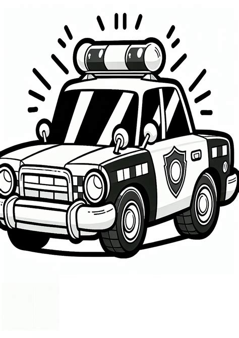 automobilis su policijos ženklu