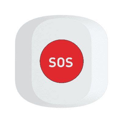 SOS mygtukas su indikatoriaus lemputėmis