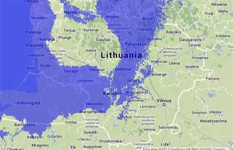 Schematinis Barenco jūros žemėlapis su 