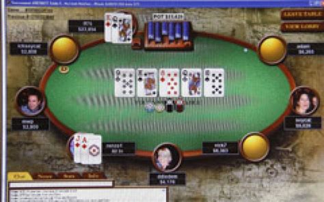 Pokerio žaidėjų grupė prie stalo