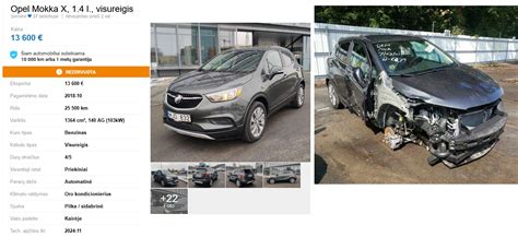Daužtas automobilis laukia supirkimo