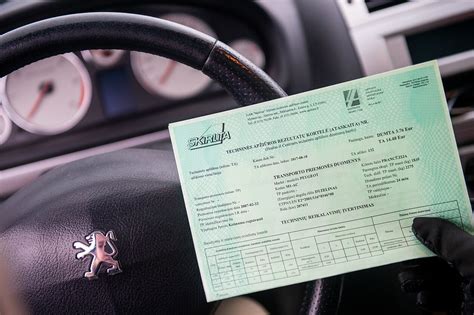 automobilio techninės apžiūros dokumentai