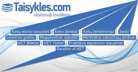 Schema, iliustruojanti galiojančias KET taisykles ir pažeidimų pasekmes