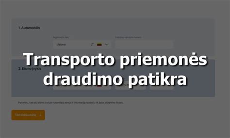 Transporto priemonės savininko pasikeitimas ir draudimas