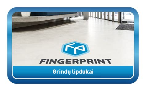 Lipdukų gamybos įmonės FINGERPRINT logotipas