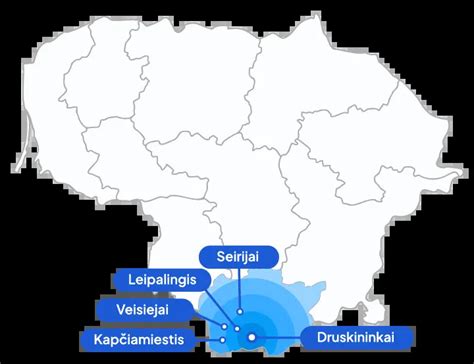 Žemėlapis su autoservisų lokacijomis Marijampolėje