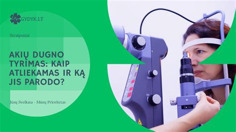 Schema, kaip atliekamas akių dugno tyrimas