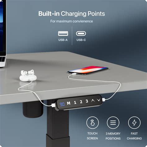 Tunelinio valdymo pulto vaizdas su puodelių laikikliais ir USB jungtimis