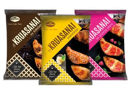 Šaldyti kruasanai paruošti kepimui