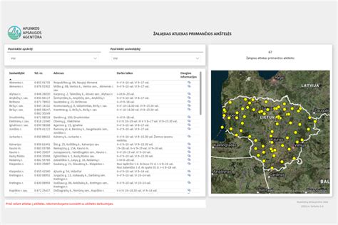 Žemėlapis: Licencijuotų atliekų tvarkytojų kontaktai Lietuvoje