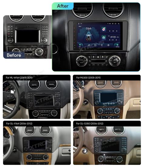 Mercedes-Benz ML klasės W164 interjeras ir technologijos
