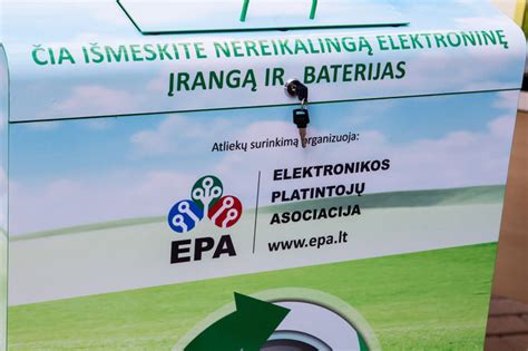 Elektronikos atliekų surinkimo konteineriai