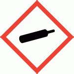 CLP pavojaus piktograma: Dujų balionas