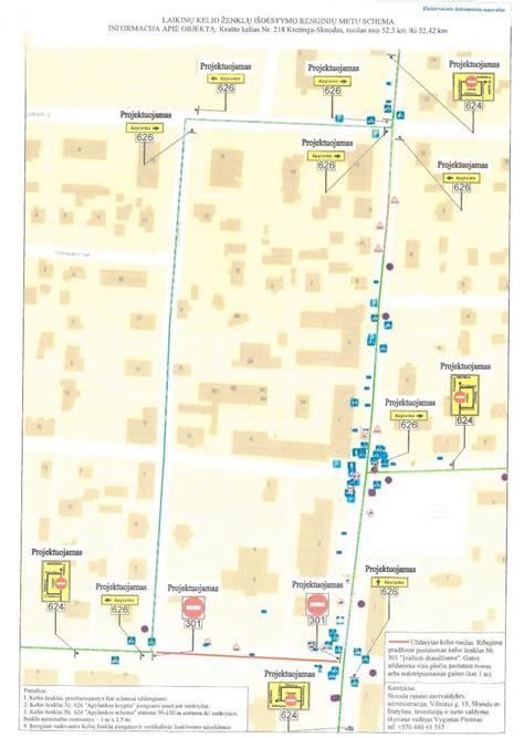 Vilniaus miesto kelio ženklų žemėlapio pavyzdys