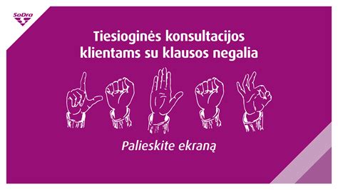 Simbolis, rodantis klausos negalią