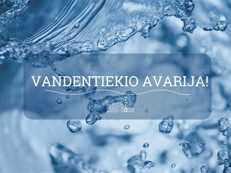 Vandentiekio avarija Kaune