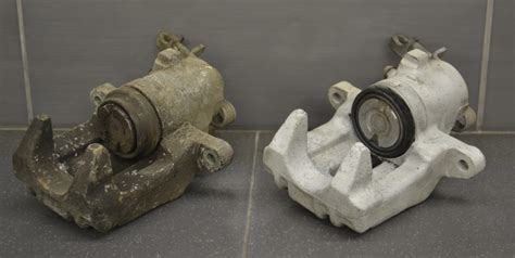 Susidėvėję stabdžių suportų varžtai ir tarpinės