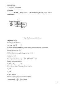 Krumplinės pavaros geometriniai parametrai