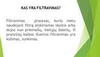 Pildymo procesas naudojant piltuvėlį