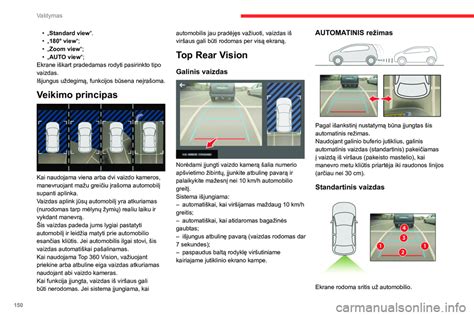 Vaizdas į automobilio saloną su sureguliuotais veidrodėliais