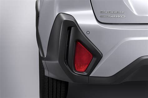 Schematinis Subaru XV galinio žibinto išdėstymas