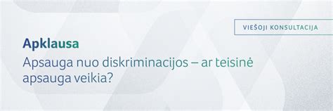 teisinė apsauga nuo diskriminacijos