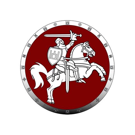 Lietuvos Vytis lipdukas ant automobilio