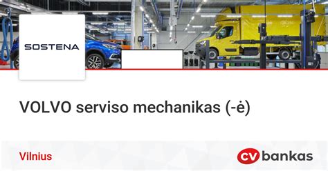 Scheminis Volvo automobilių serviso paslaugų sąrašas
