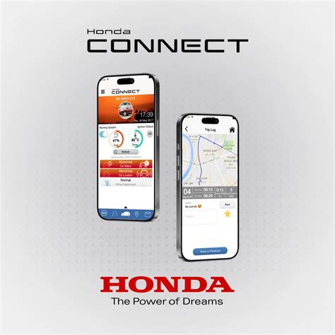Honda CONNECT programėlės sąsaja