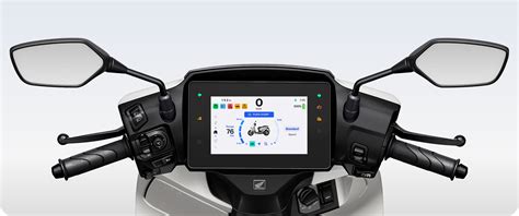 Honda RoadSync programėlės sąsaja ant motociklo ekrano