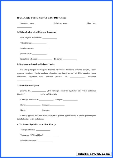 Ilgalaikio turto pavyzdžiai įmonėje