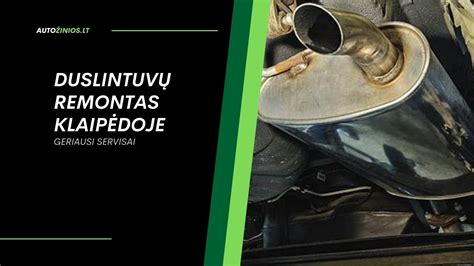 Automobilio duslintuvo keitimo procesas