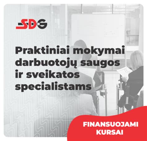 Darbuotojų saugos ir sveikatos mokymai