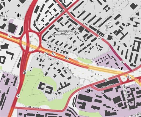 Greičio ribojimų lentelė skirtingiems kelių tipams