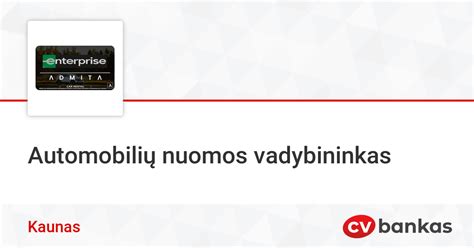 Enterprise automobilių nuomos biuras
