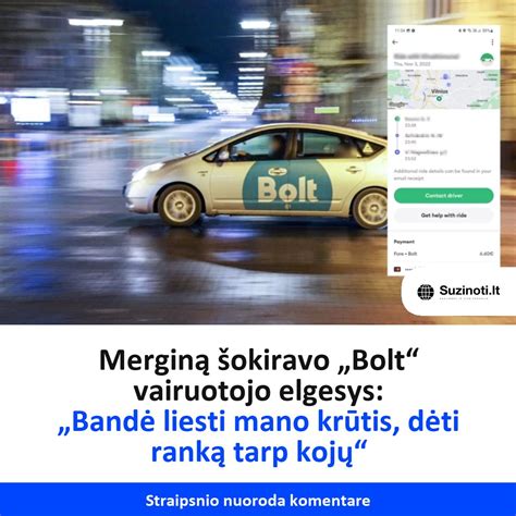 Bolt vairuotojo programėlė