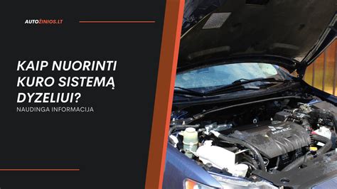 Oro burbuliukai kuro sistemoje