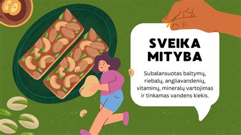 sveika mityba egzaminu metu
