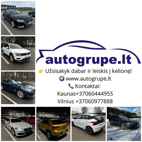 Logotipai automobilių nuomos įmonių Lietuvoje