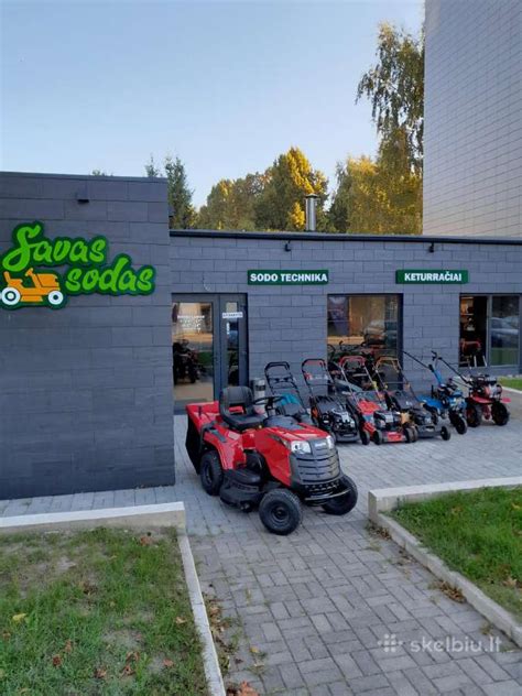 Lytagros sodo technika su diržų pavara
