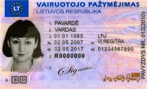 Vairuotojo pažymėjimas ir KET ženklai