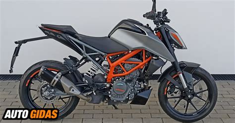 KTM motociklas su modifikuotu vairu