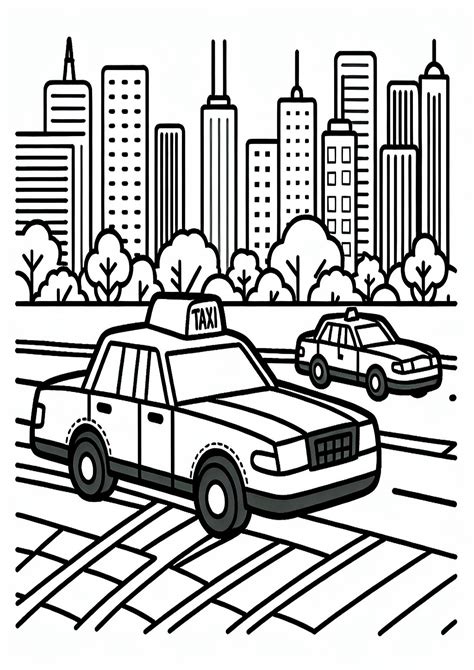 Taksi automobilis mieste