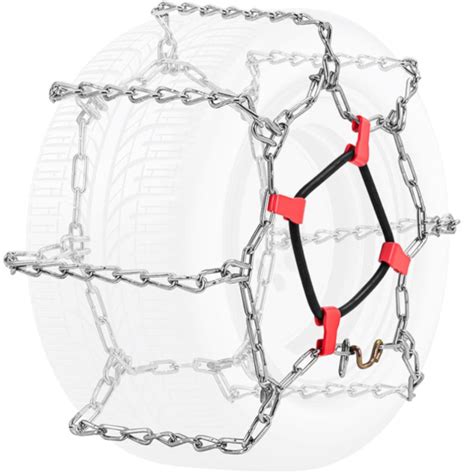 Sniego grandinės ant traktoriaus padangų