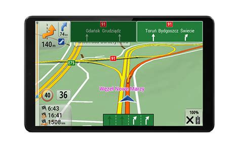 iGO NAVIGATION TRUCK programinės įrangos žemėlapio vaizdas