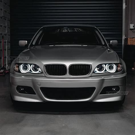 BMW E46 su Angel Eyes žiedais