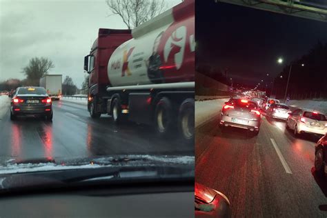 Vilniaus magistralė po snygio ir avarijų