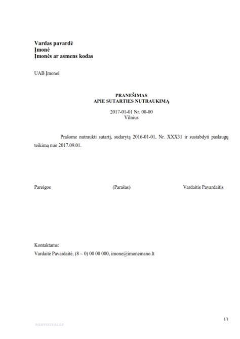 automobilio draudimo sutarties nutraukimas